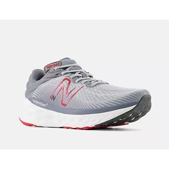 Size 10.5 - New Balance Fresh Foam X 840v1 Aluminum Grey Red - Picture 2 of 5